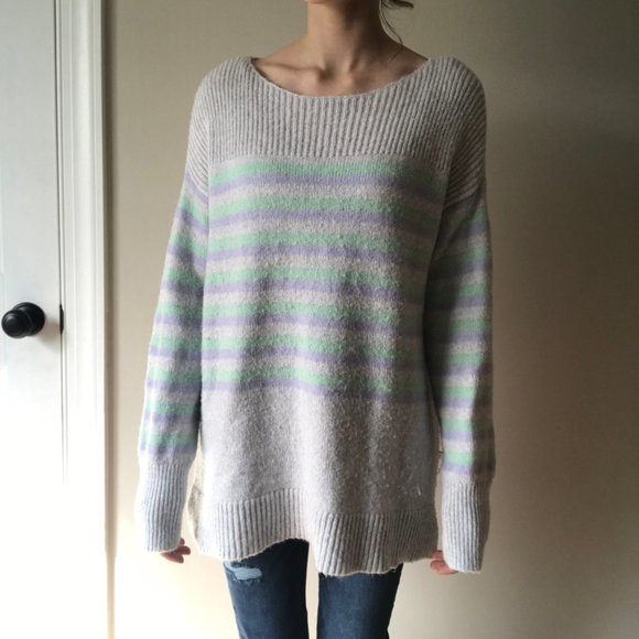 Loft striped pastel sweater - Picture 2 of 5